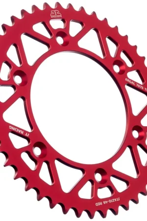 JT SPROCKETS - REAR RACELITE ALU 46T RED, 520 - Sprockets - Aluminium Dagaanbieding